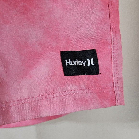 Hurley Pink Tie-Dye Swim Shorts Small - Picture 2 of 7